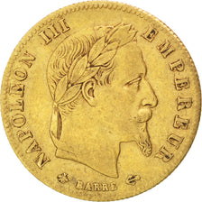 FRANCE, Napoléon III, 5 Francs, 1863, Paris, KM #803.1, EF(40-45), Gold, Gadoury