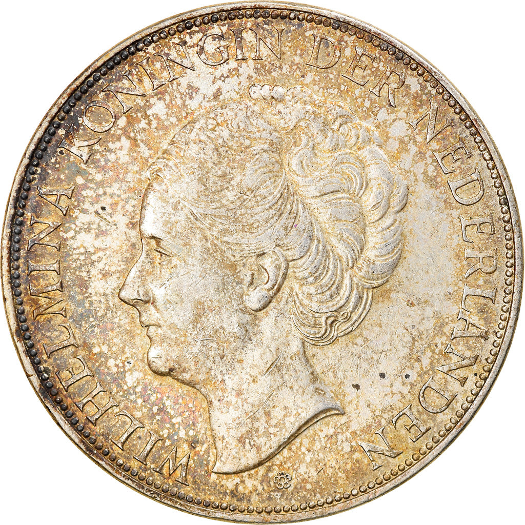 Moneta, Paesi Bassi, Wilhelmina I, 2-1/2 Gulden, 1939, Utrecht, BB+, Argento