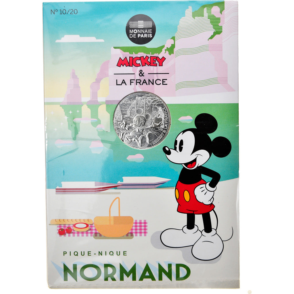France, Monnaie de Paris, 10 Euro, Mickey (Falaise d'Étretat), 2018, Paris