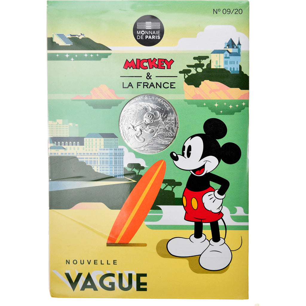 France, Monnaie de Paris, 10 Euro, Mickey (Biarritz), 2018, Paris, FDC, Argent