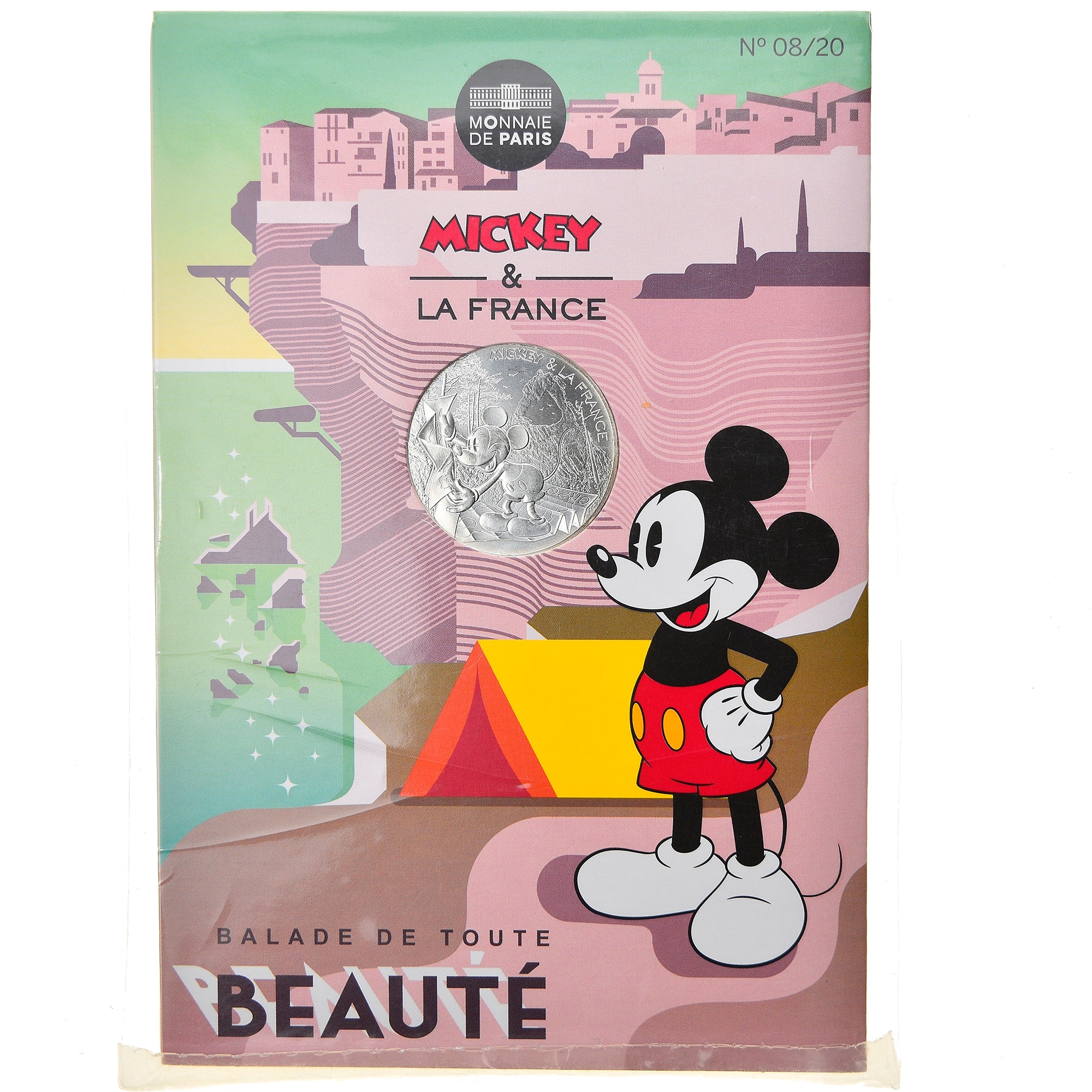 France, Monnaie de Paris, 10 Euro, Mickey (Corse), 2018, Paris, FDC, Argent