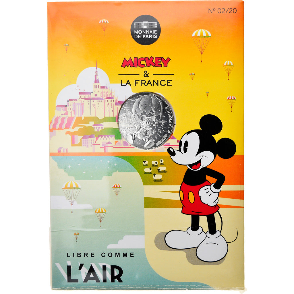 France, Monnaie de Paris, 10 Euro, Mickey (Mont Saint-Michel), 2018, Paris, FDC