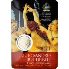 San Marino, 2 Euro, Sandro Botticelli, 2010, Rome, MS(65-70), Bi-Metallic