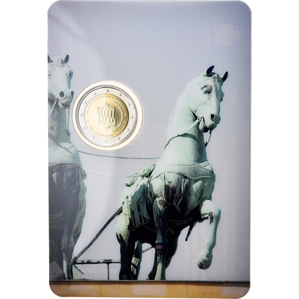 San Marino, 2 Euro, 25 ans de la Réunification Allemande, 2015, Rome, FDC