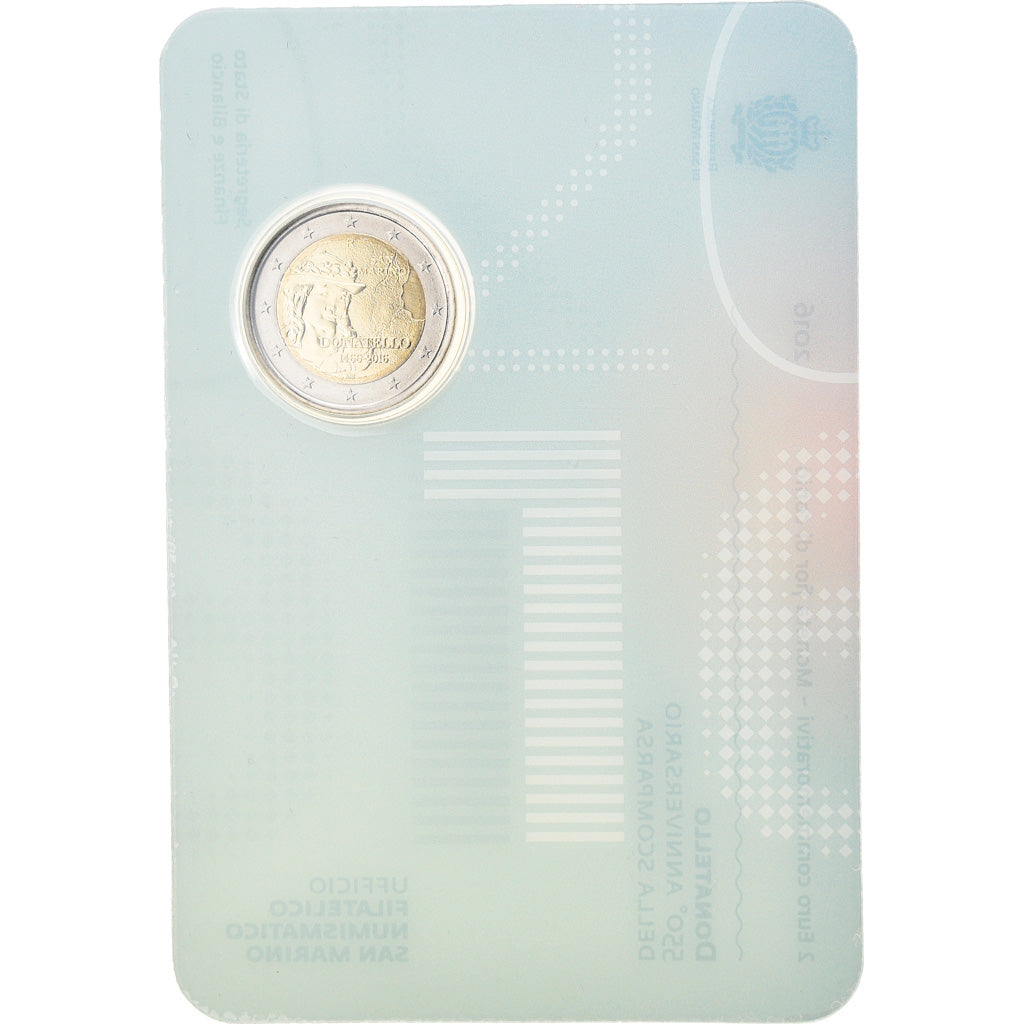San Marino, 2 Euro, Donatello, 2016, Rome, MS(65-70), Bi-Metallic
