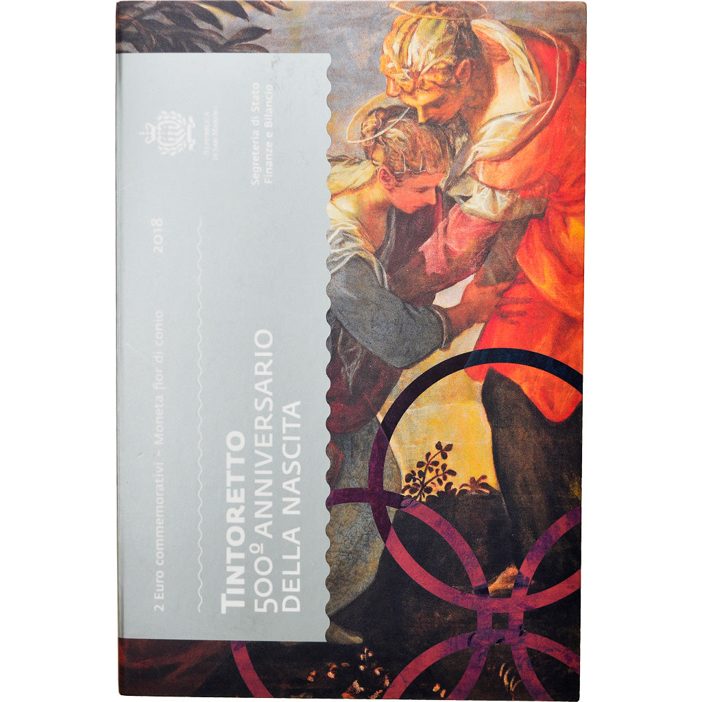 San Marino, 2 Euro, Tintoretto, 2018, Rome, FDC, Bimetálico