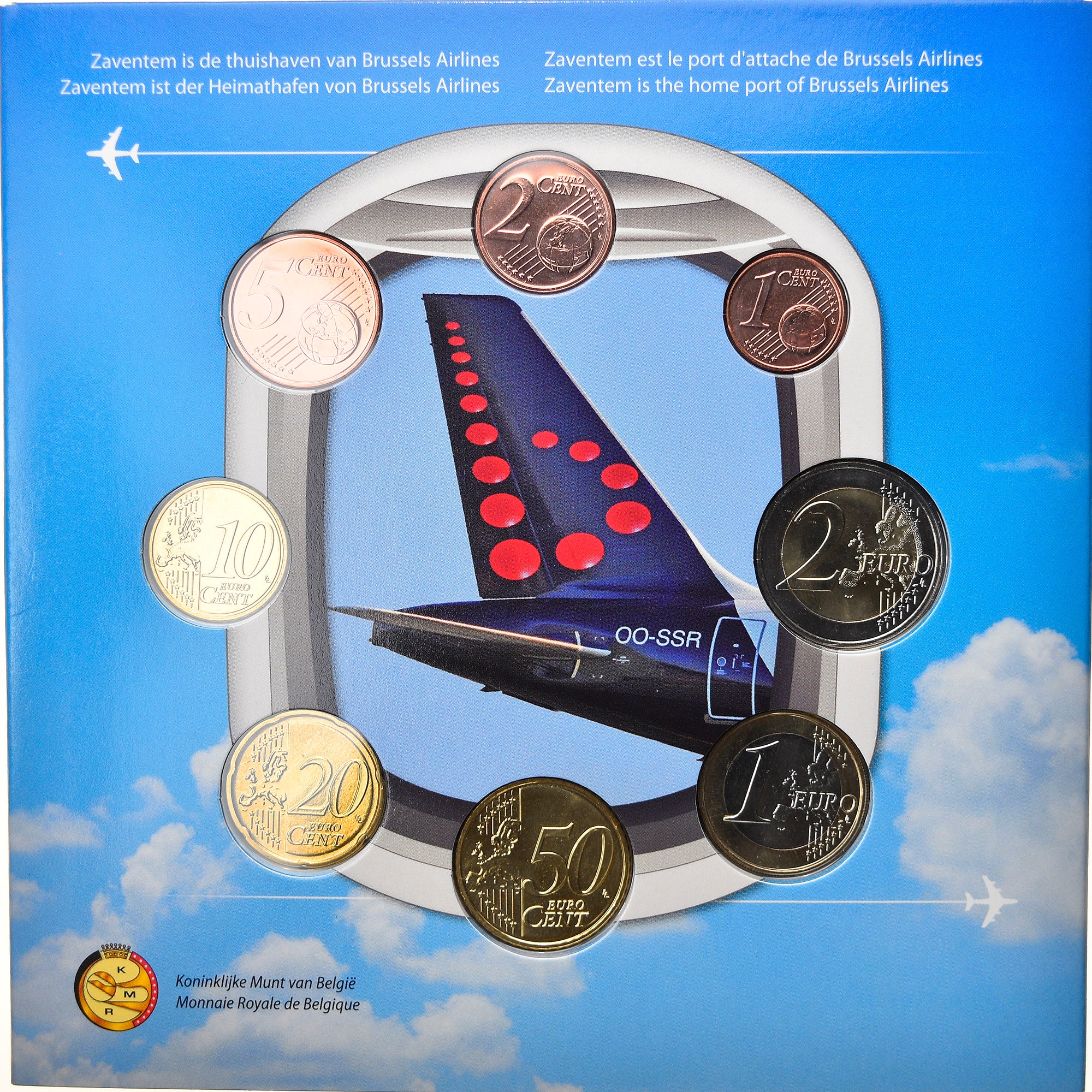 Benelux, Set, Euro Set of 24 coins + 1 token, 2019, BU, MS(65-70)