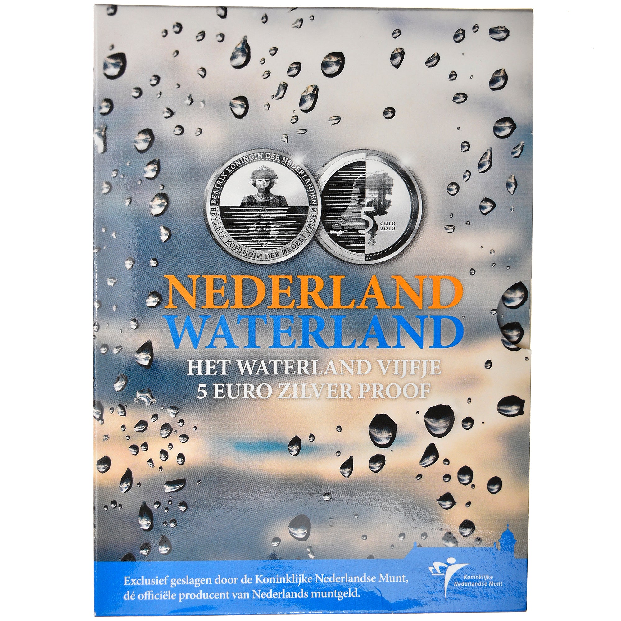 Paesi Bassi, 5 Euro, Waterland, 2010, Proof, FDC, Argento, KM:296