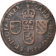 Monnaie, Pays-Bas espagnols, Flandre, Liard, 12 Mites, 1692, Bruges, TB+