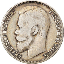 Coin, Russia, Nicholas II, Rouble, 1900, St. Petersburg, VF(30-35), Silver