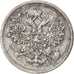 Coin, Russia, Nicholas II, 15 Kopeks, 1891, Saint-Petersburg, EF(40-45), Silver