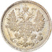 Coin, Russia, Nicholas II, 5 Kopeks, 1914, Saint-Petersburg, MS(63), Silver