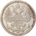 Monnaie, Russie, Nicholas II, 15 Kopeks, 1876, Saint-Petersburg, TTB, Argent