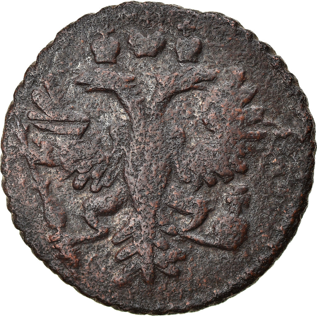 Moeda, Rússia, Polushka, 1/4 Kopek, 1731, EF(40-45), Cobre, KM:187