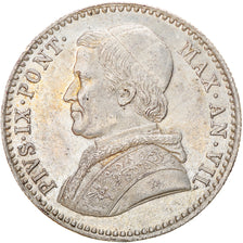 Moeda, ESTADOS ITALIANOS, PAPAL STATES, Pius IX, 20 Baiocchi, 1853, Rome