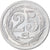 Moneda, Algeria, Chambre de Commerce, Oran, 25 Centimes, 1922, SC, Aluminio