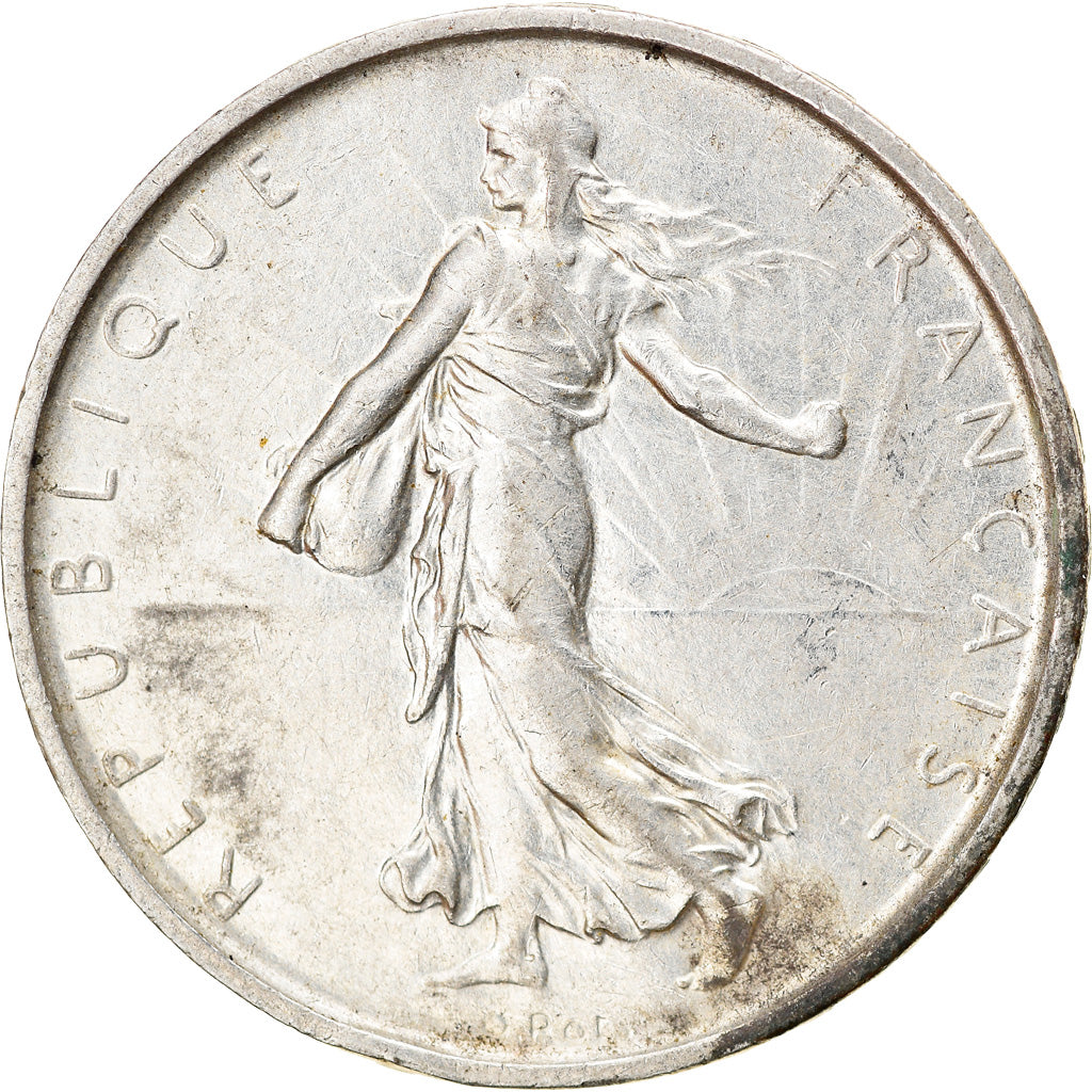 Coin, France, Semeuse, 5 Francs, 1967, Paris, AU(50-53), Silver, KM:926