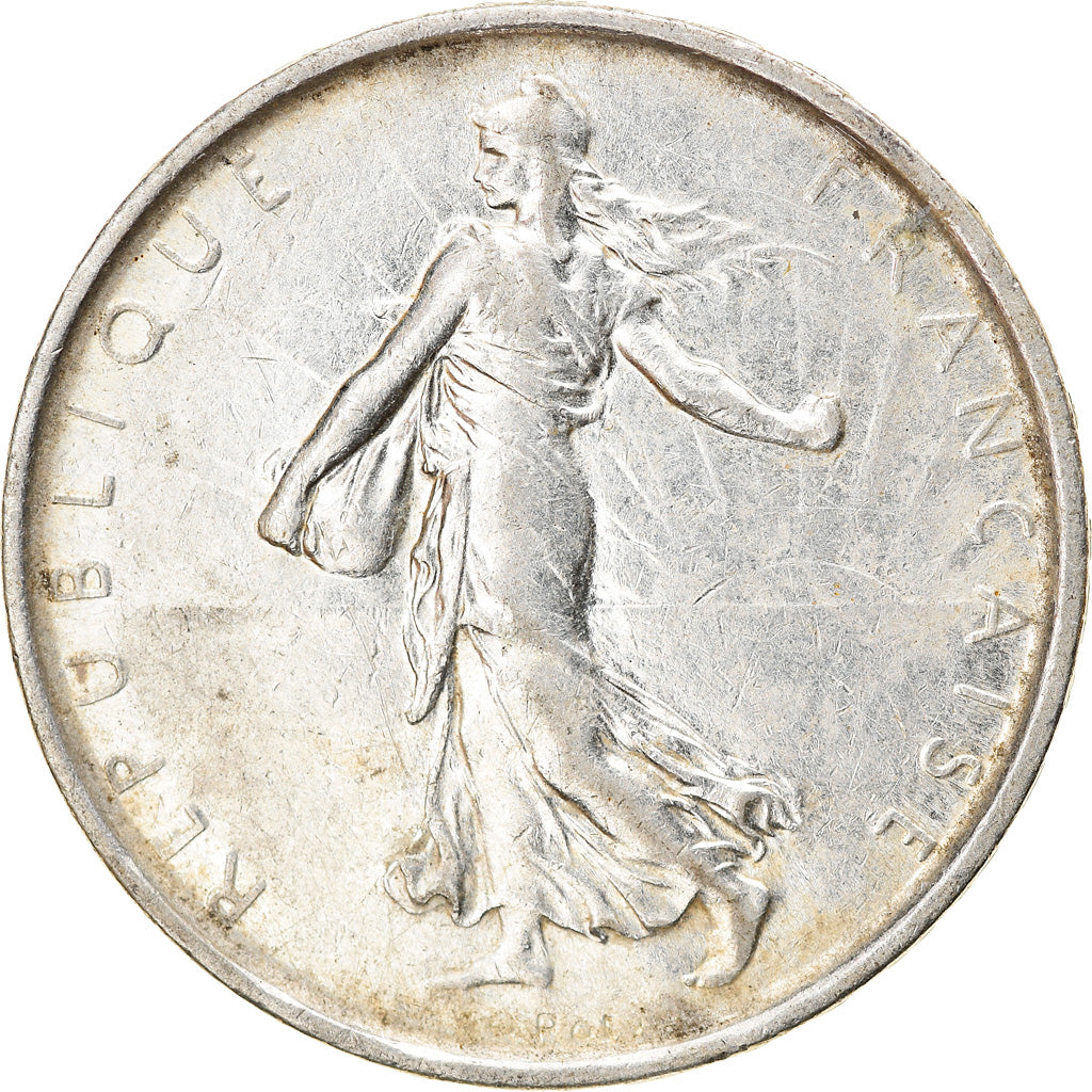 Coin, France, Semeuse, 5 Francs, 1967, Paris, AU(50-53), Silver, KM:926