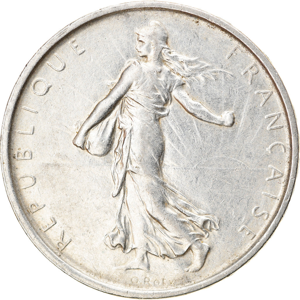 Coin, France, Semeuse, 5 Francs, 1968, Paris, AU(50-53), Silver, KM:926
