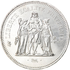 Coin, France, Hercule, 50 Francs, 1977, Paris, MS(64), Silver, KM:941.1