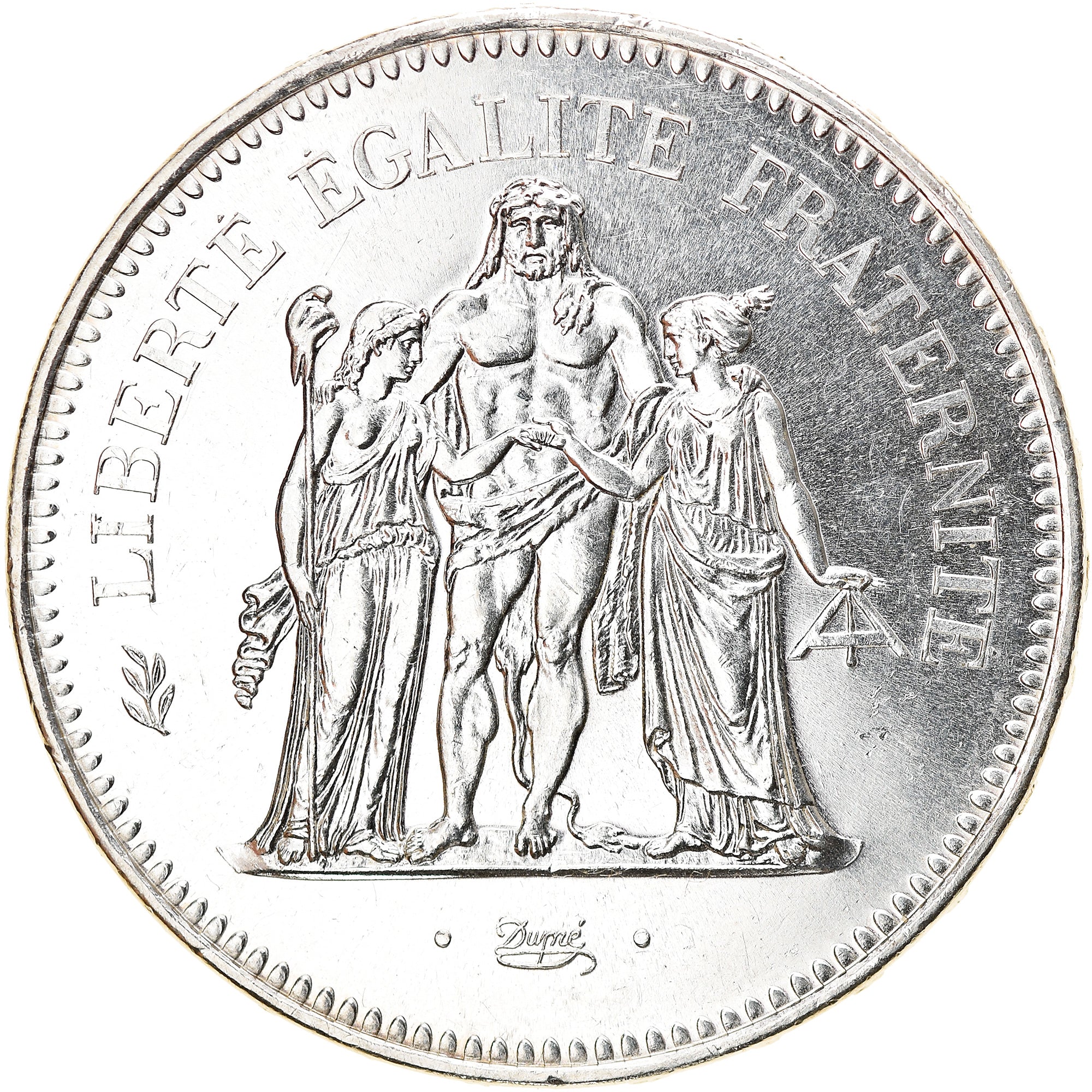 Coin, France, Hercule, 50 Francs, 1978, Paris, MS(64), Silver, KM:941.1