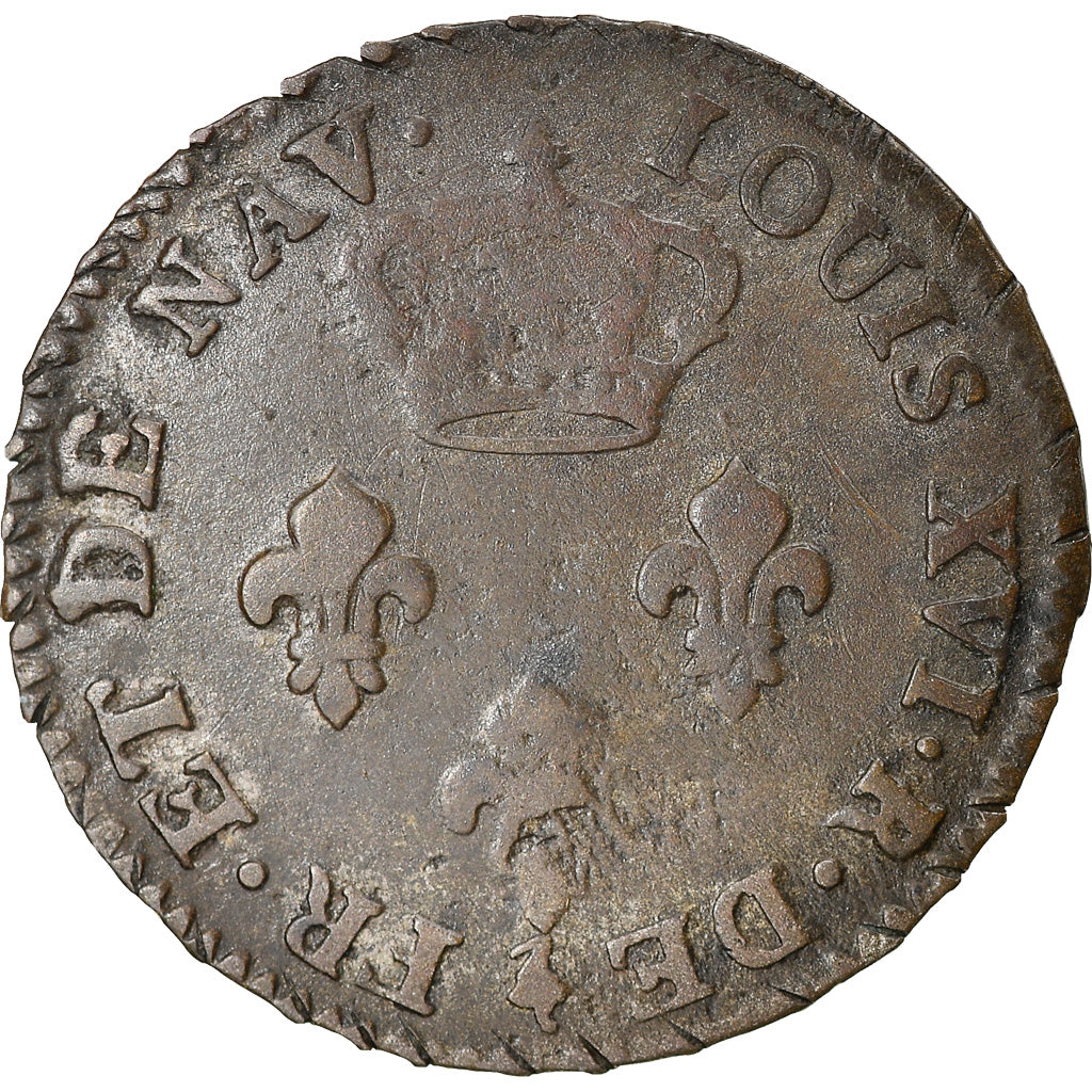 Moneda, ISLE DE BOURBON, 3 Sous, 1779, Paris, BC+, Vellón, KM:1