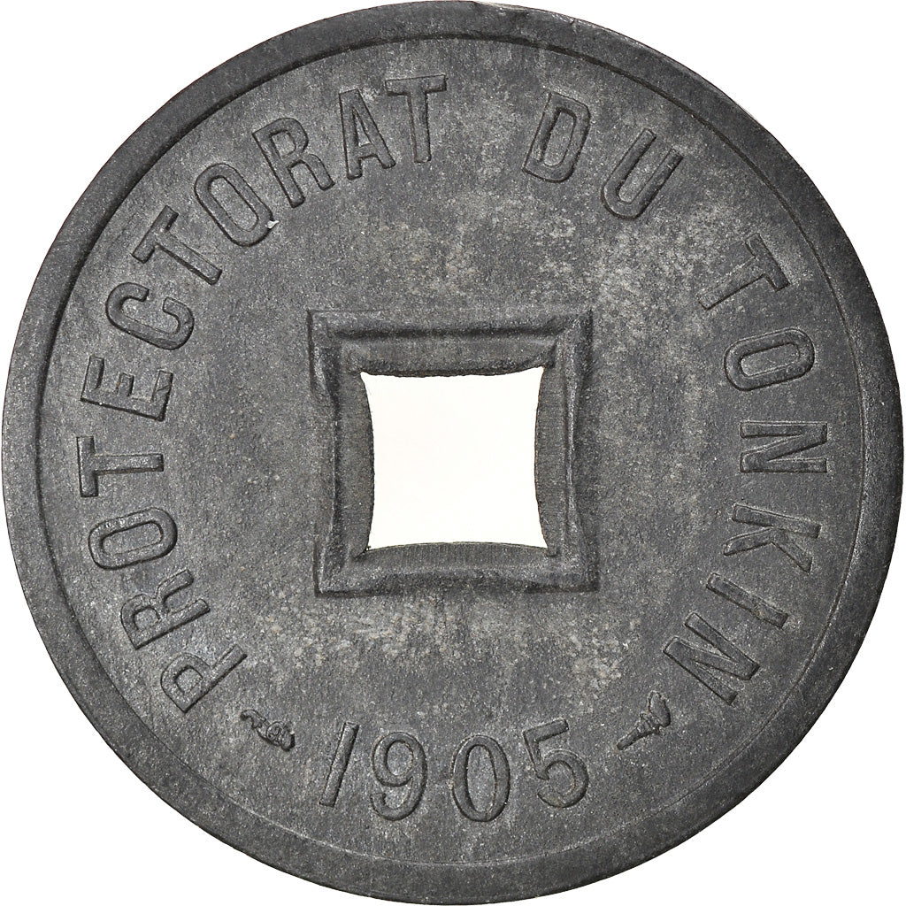 Monnaie, Tonkin, 1/600 Piastre, 1905, TTB+, Zinc, KM:1