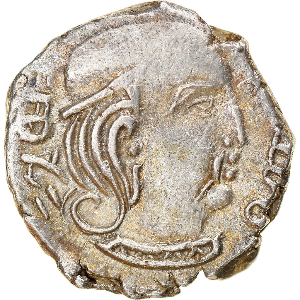 Coin, India, Western Satraps, Rudrasena III, Drachm, AH292 - AD370, AU(55-58)