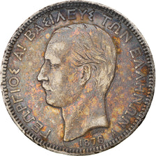 Coin, Greece, George I, 5 Drachmai, 1876, Paris, EF(40-45), Silver, KM:46