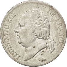FRANCE, Louis XVIII, 5 Francs, 1819, Rouen, KM #711.2, VF(30-35), Silver,...