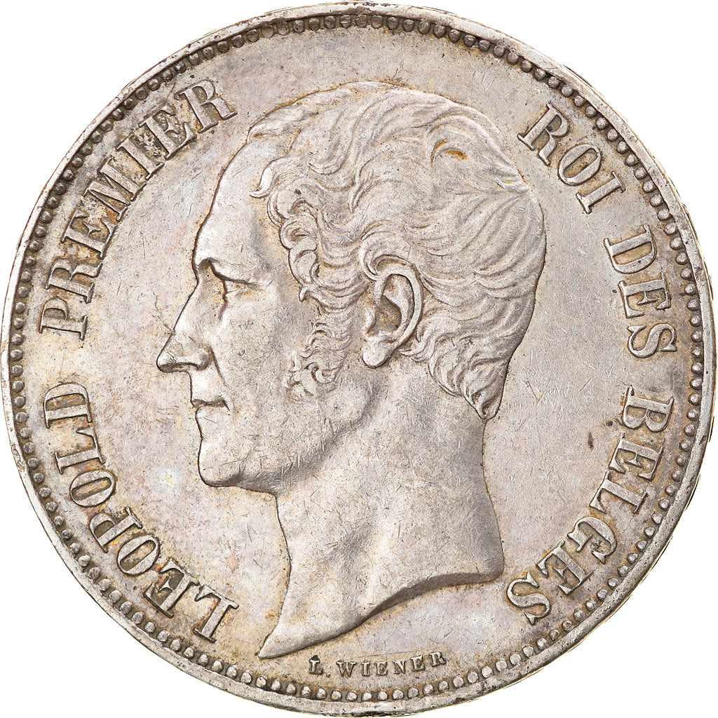 Coin, Belgium, Leopold I, 5 Francs, 1853, Marriage of The Duke, EF(40-45)