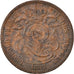 Coin, Belgium, Leopold I, 10 Centimes, 1832, EF(40-45), Copper, KM:2.1