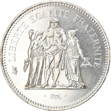 Coin, France, Hercule, 50 Francs, 1977, Paris, MS(64), Silver, KM:941.1
