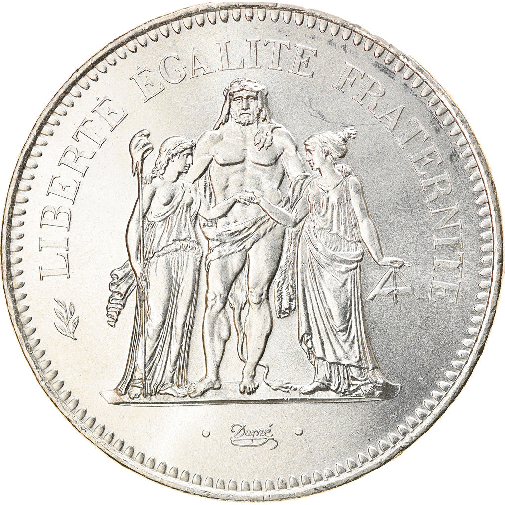 Coin, France, Hercule, 50 Francs, 1974, Paris, MS(64), Silver, KM:941.1