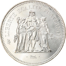 Coin, France, Hercule, 50 Francs, 1974, Paris, MS(64), Silver, KM:941.1