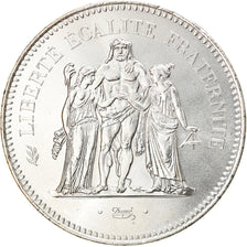 Coin, France, Hercule, 50 Francs, 1974, Paris, MS(65-70), Silver, KM:941.1