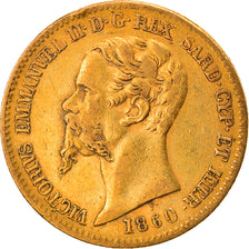 Münze, Italien Staaten, SARDINIA, Vittorio Emanuele II, 20 Lire, 1860, Genoa
