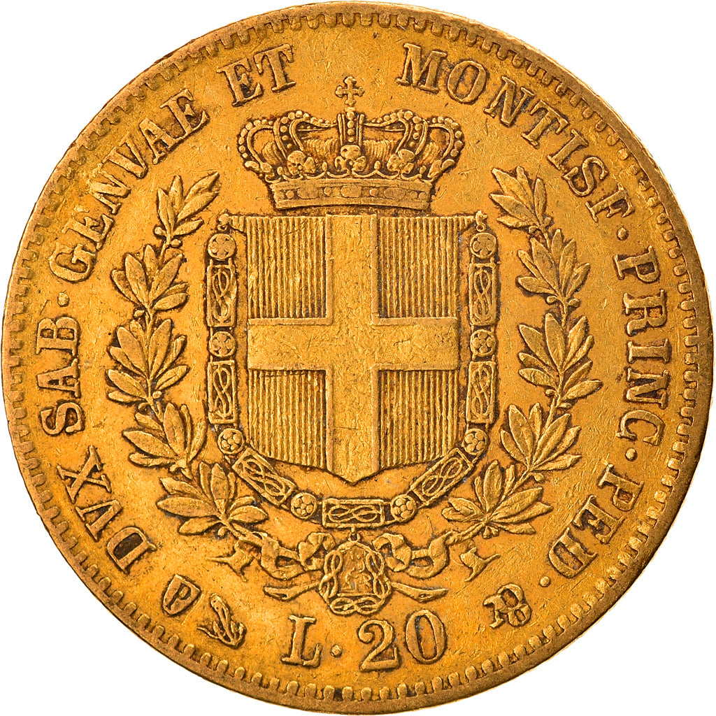 Münze, Italien Staaten, SARDINIA, Vittorio Emanuele II, 20 Lire, 1860, Genoa