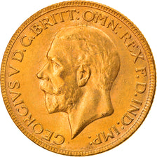 Münze, Australien, George V, Sovereign, 1931, Perth, UNZ, Gold, KM:32