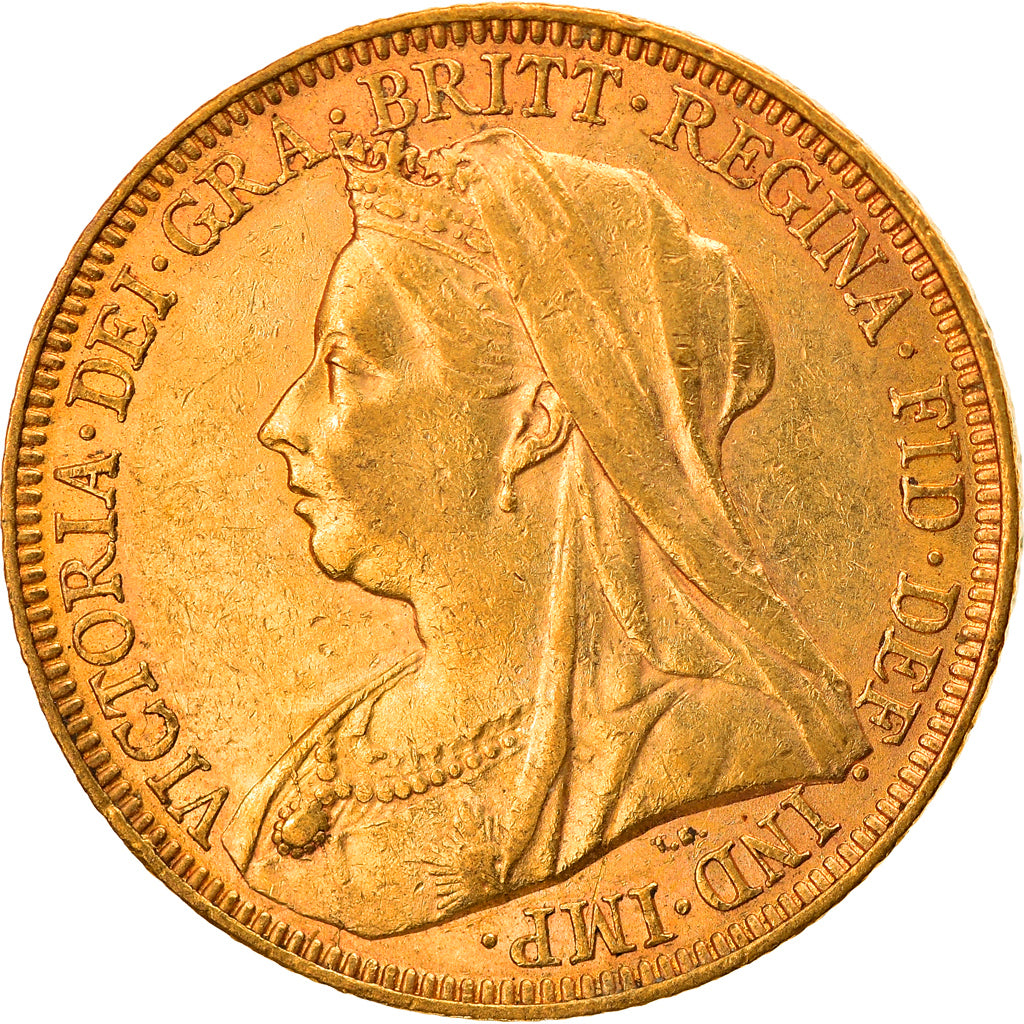 Moeda, Austrália, Victoria, Sovereign, 1895, Melbourne, AU(50-53), Dourado
