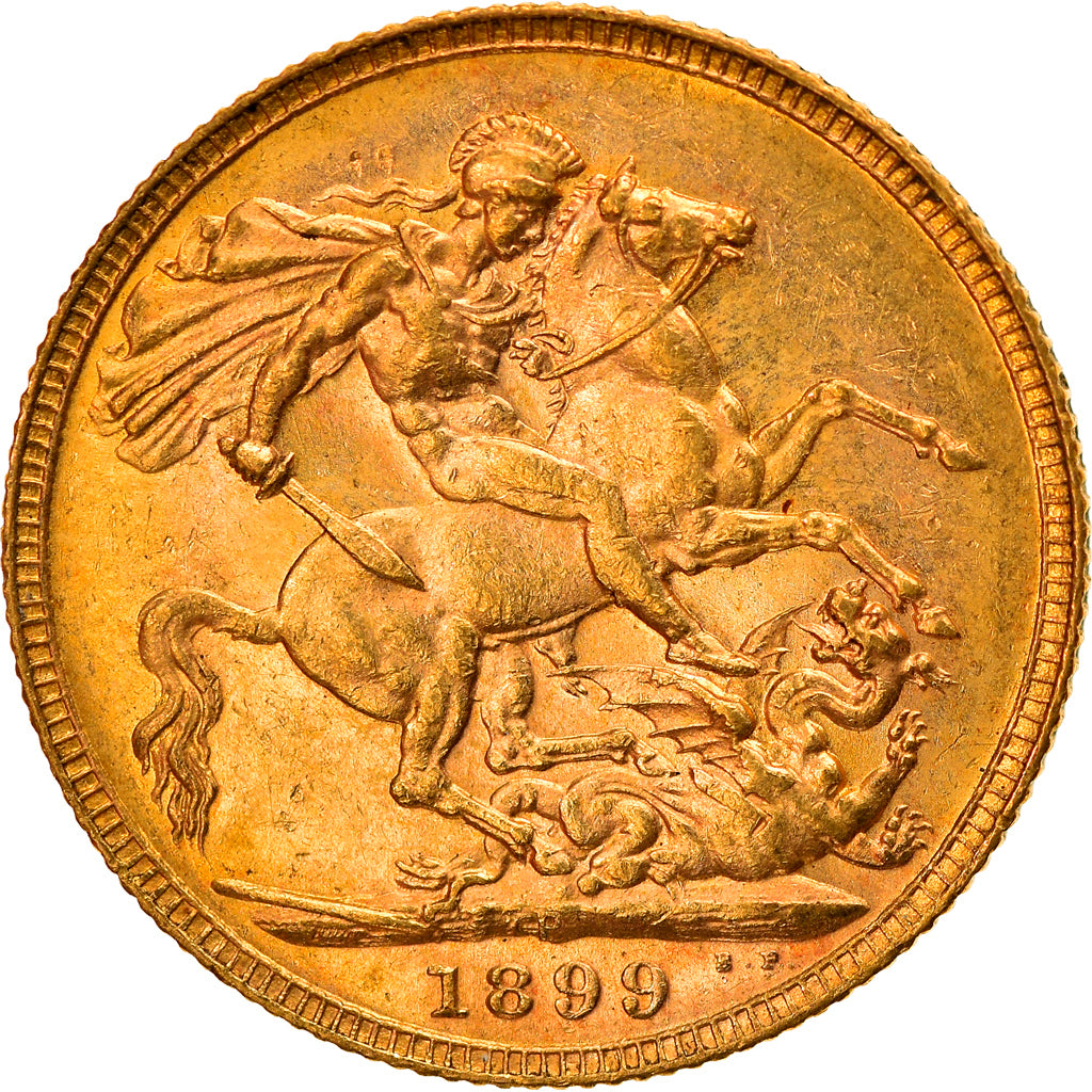 Coin, Australia, Victoria, Sovereign, 1899, Perth, AU(55-58), Gold, KM:13