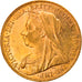 Moneda, Australia, Victoria, Sovereign, 1901, Perth, EBC, Oro, KM:13