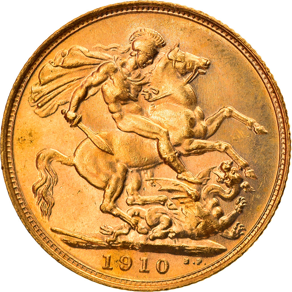 Moneta, Australia, Edward VII, Sovereign, 1910, Sydney, SPL, Oro, KM:15