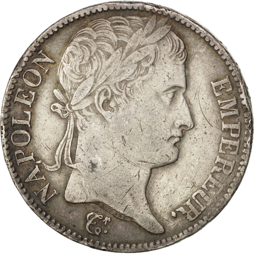 FRANCE, Napoléon I, 5 Francs, 1812, Lyon, KM #694.5, EF(40-45), Silver, Gadoury 