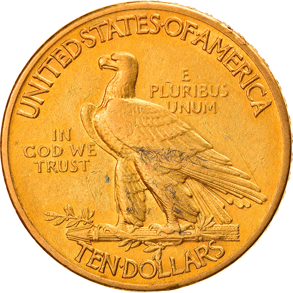 Moneta, Stati Uniti, Indian Head, $10, Eagle, 1915, Philadelphia, SPL-, Oro