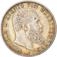 Monnaie, Etats allemands, WURTTEMBERG, Wilhelm II, 2 Mark, 1905, Freudenstadt