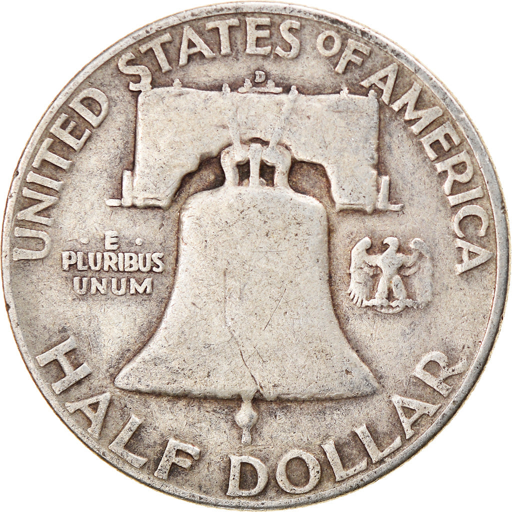Coin, United States, Franklin Half Dollar, Half Dollar, 1953, Denver, VF(30-35)