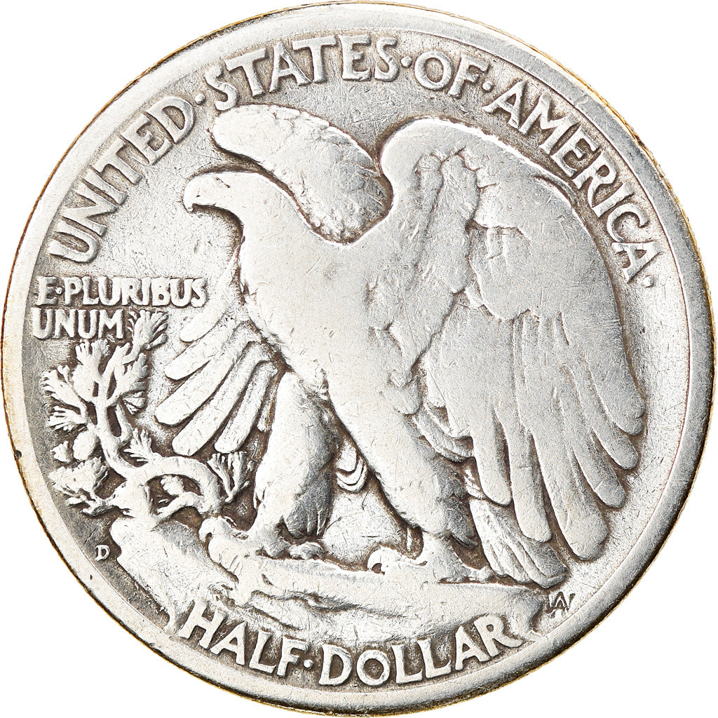 Coin, United States, Walking Liberty Half Dollar, Half Dollar, 1945