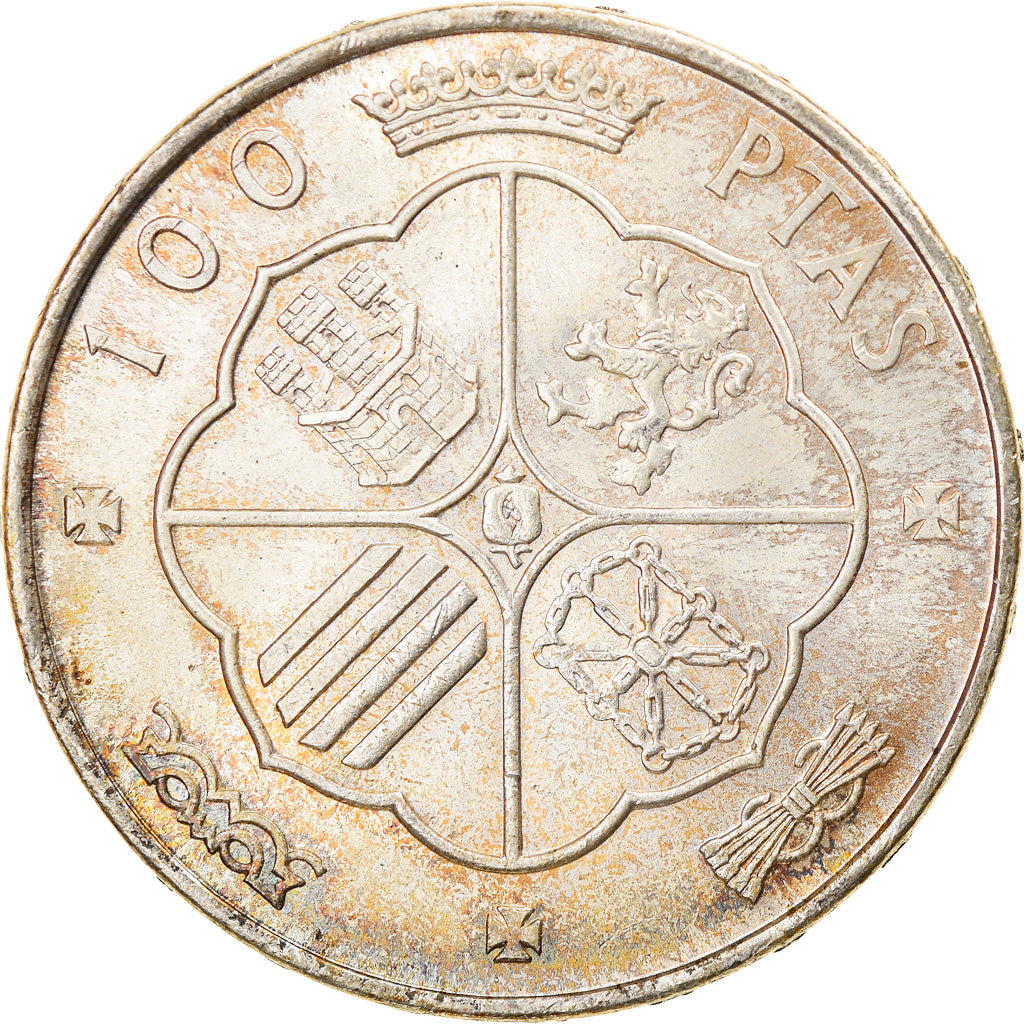Moneda, España, Caudillo and regent, 100 Pesetas, 1967, Madrid, EBC+, Plata