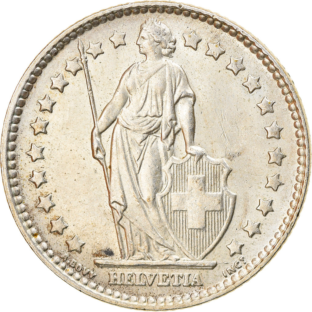 Coin, Switzerland, Franc, 1963, Bern, MS(60-62), Silver, KM:24